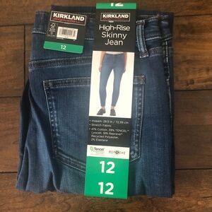 Kirkland Signature High-Rise Skinny Jeans - Blue